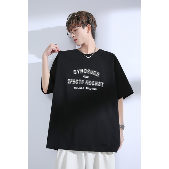 Black  Short Sleeve T-Shirt For Men