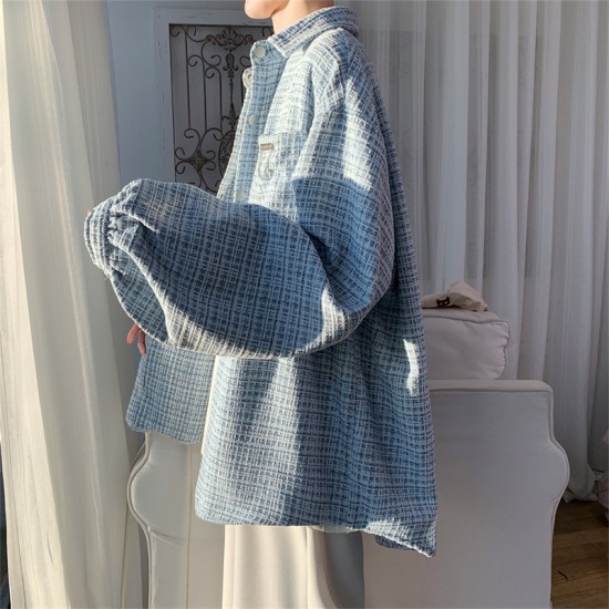 Blue Long Sleeve Shirt For Men